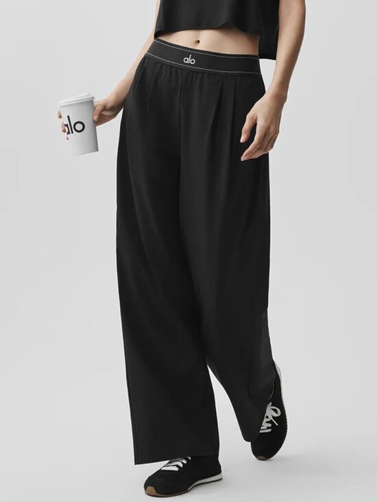 ALO Yoga Pants - 💖ALO Yoga  (Regular) NWT Suit Up Trouser Black 💖 Loose fit/Slim fit pants